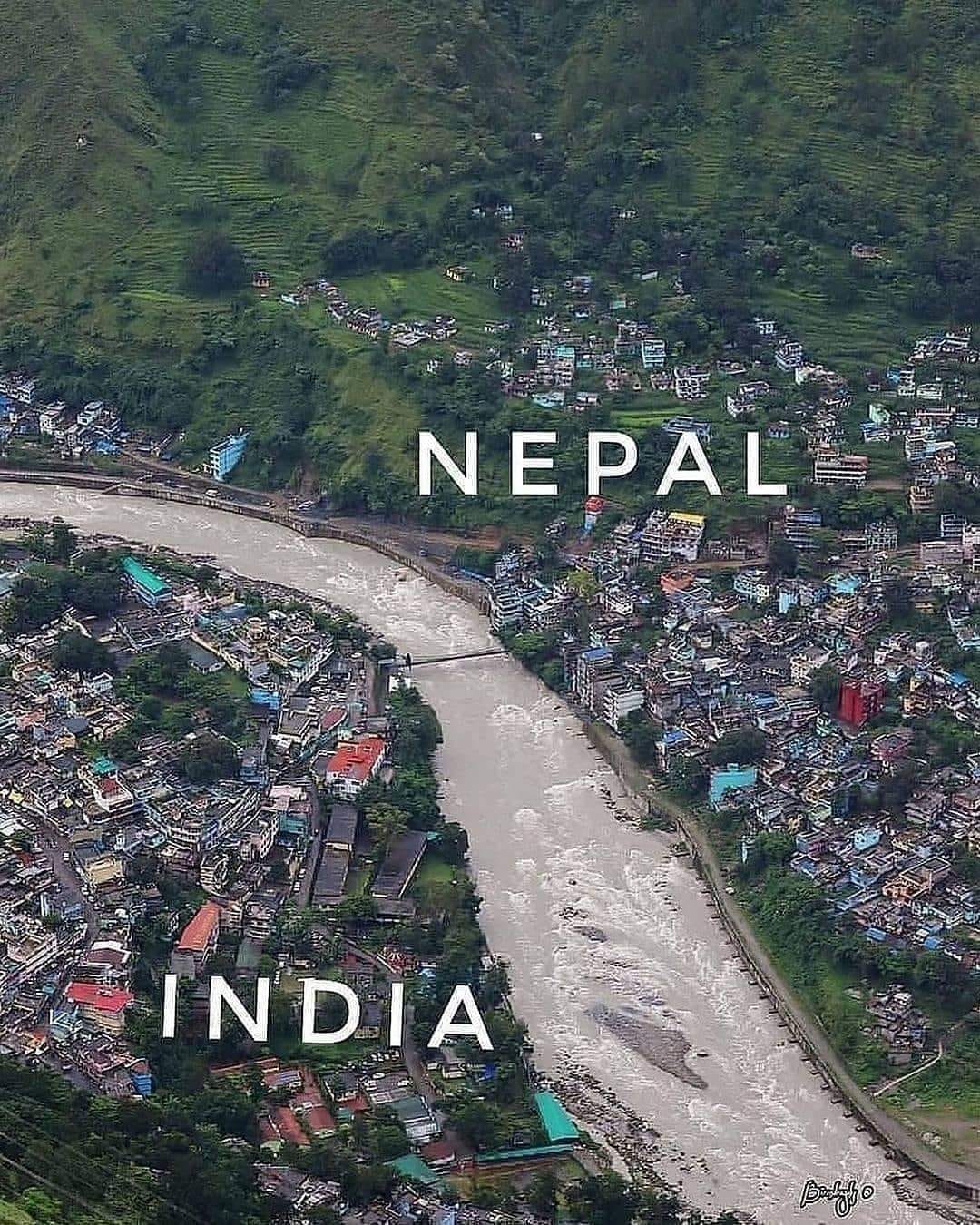 Mahakali River: Natural Border Between Nepal and India in Dharchula, Uttarakhand